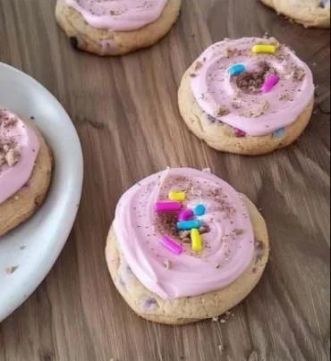 Delicious Crumbl Cookies displayed in a bakery setting
