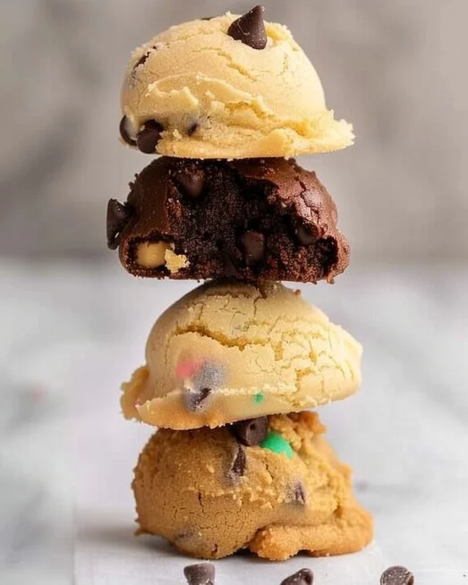 Edible Chocolate Chip Cookie Dough 2 Bowl of edible chocolate chip cookie dough with chocolate chunks