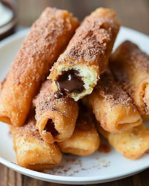 Homemade Churro Bites with Nutella 2 Delicious homemade churro bites served with a side of Nutella