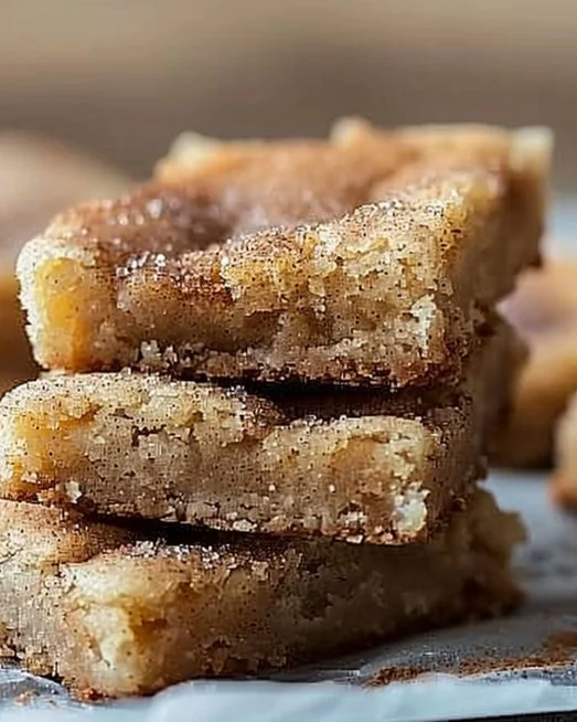 Honey Cinnamon Blondies 2 Delicious Honey Cinnamon Blondies freshly baked and ready to enjoy