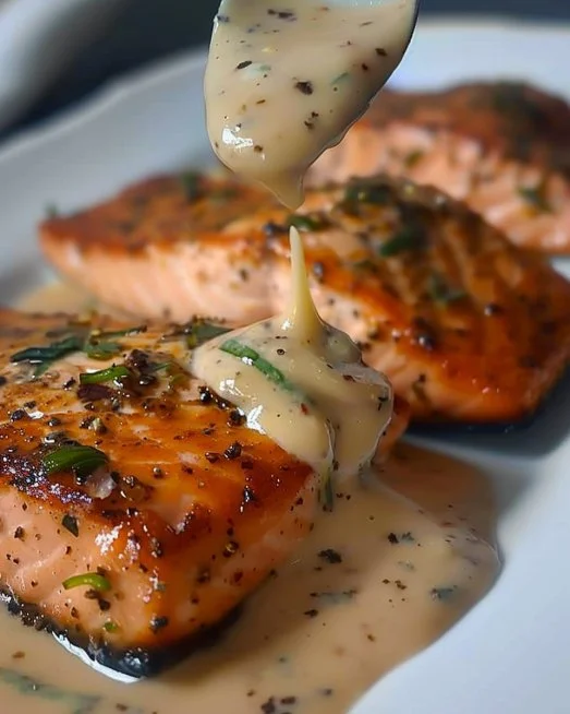 Delicious Marry Me Salmon dish garnished and ready to serve