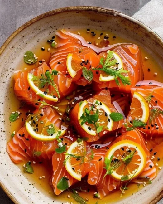 Salmon Crudo 2 Elegant Salmon Crudo served with fresh ingredients and vibrant flavors.