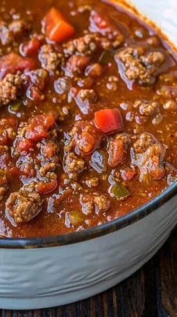 Bowl of low-carb Paleo chili topped with fresh herbs and avocado