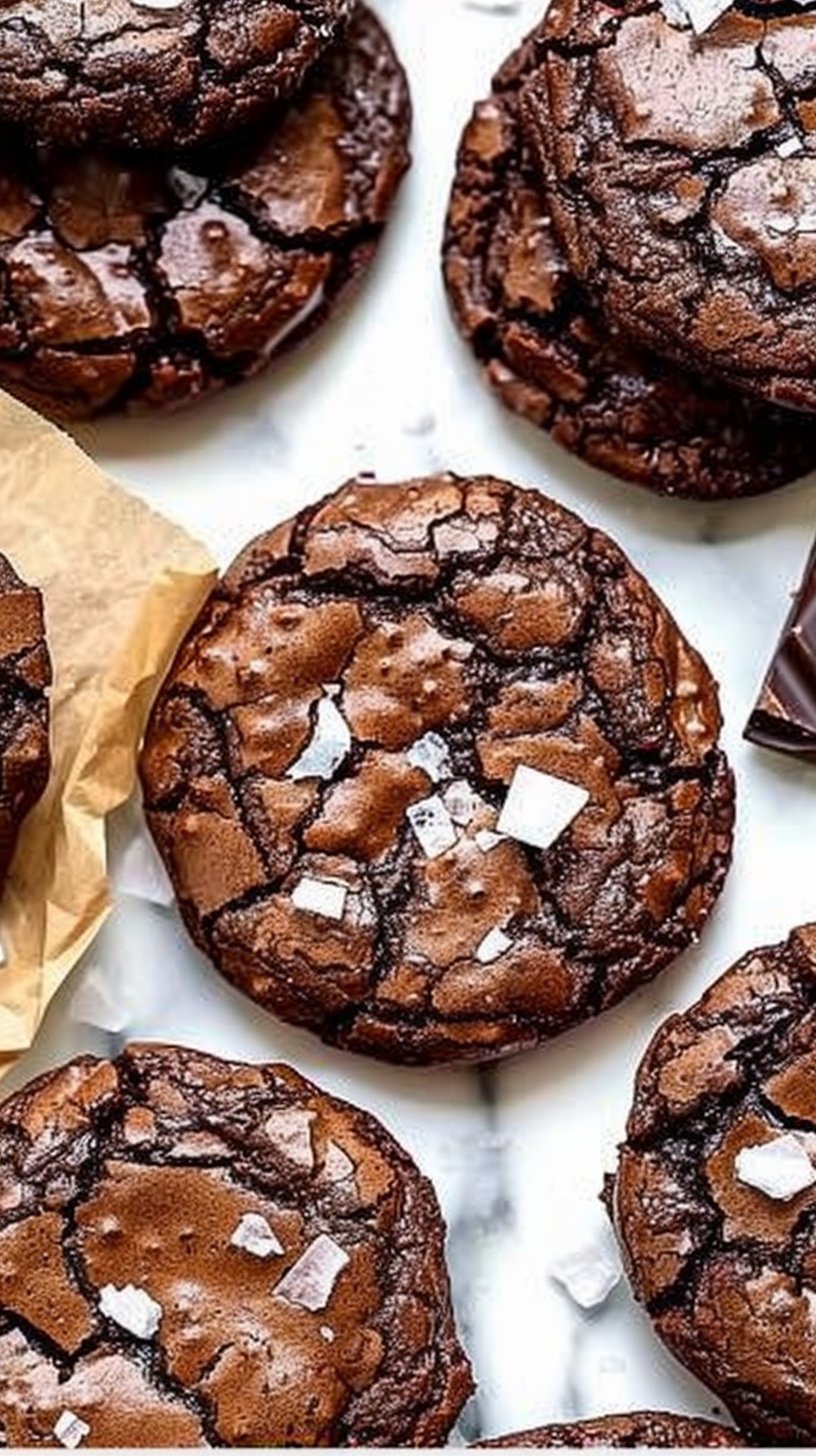 Chewy Chocolate Brownie Cookies 4 Chewy Chocolate Brownie Cookies