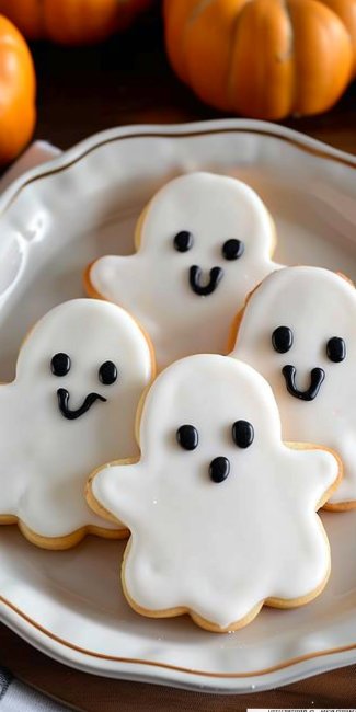 Ghost Sugar Cookies