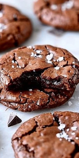 Best Ever Fudgy Salted Brownie Cookies 4 Best Ever Fudgy Salted Brownie Cookies
