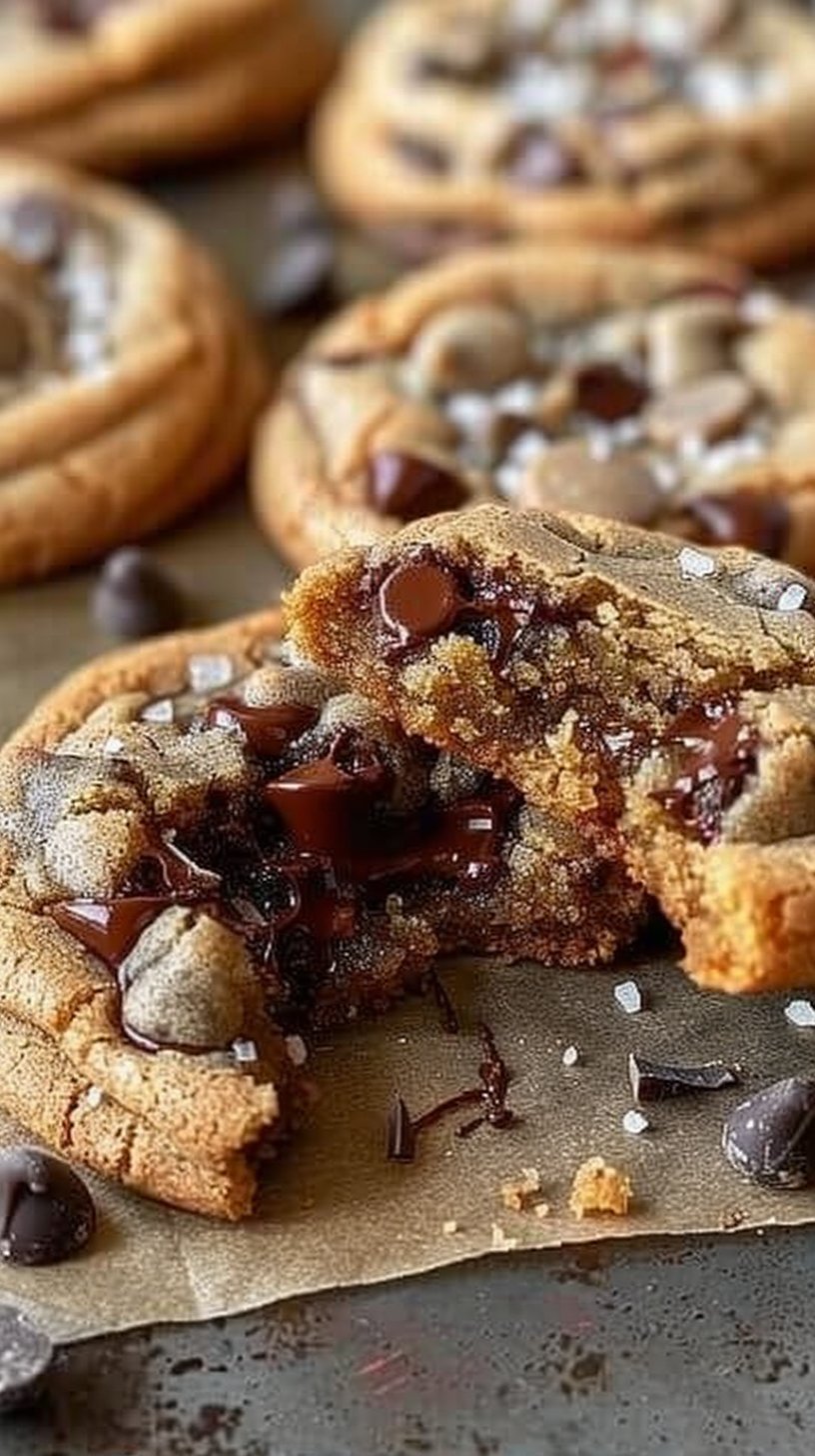 Ultra Thick Bakery Style Chocolate Chip Cookies 4 Ultra Thick Bakery Style Chocolate Chip Cookies – Crispy Edges, Gooey Centers, and Loaded with Chocolate!