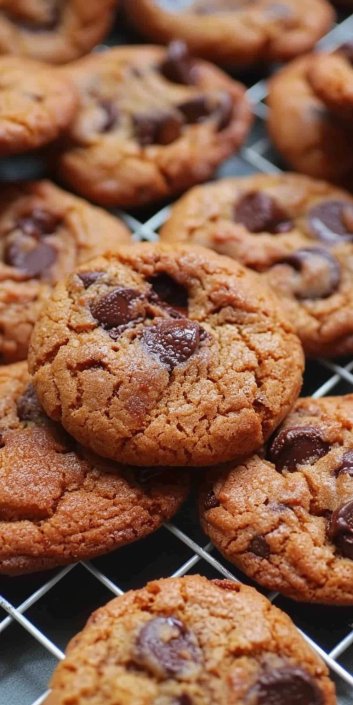 Mini Crunchy Chocolate Chip Cookies – Famous Amos Style