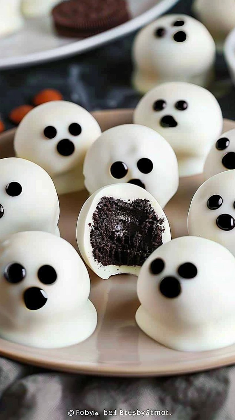 Oreo Ghost Truffles