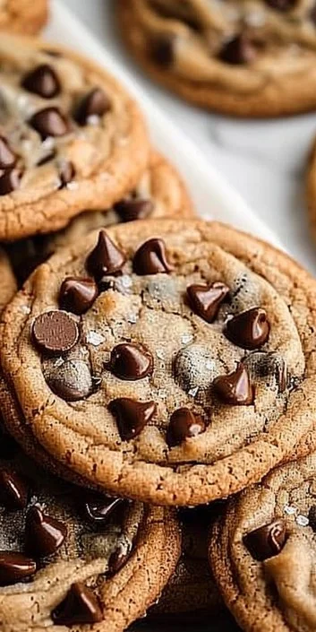 Delicious bakery style chocolate chip cookies fresh from the oven