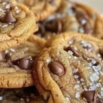 Delicious homemade chocolate chip cookies on a baking tray