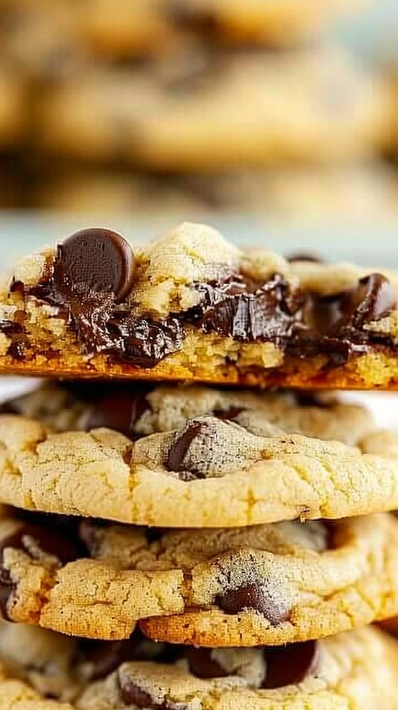 Best Homemade Chocolate Chip Cookies 3 Homemade chocolate chip cookies on a cooling rack.