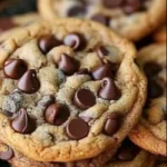 Homemade chocolate chip cookies on a cooling rack, better than bakery treats.