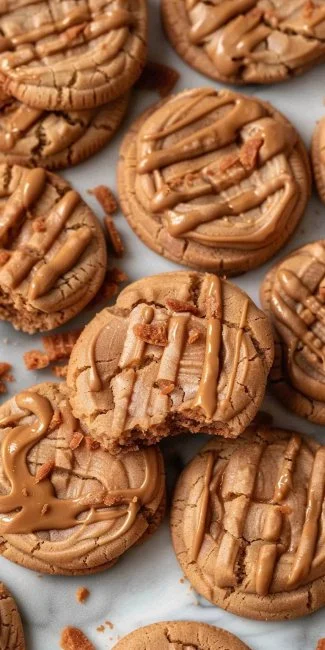 Biscoff Cookies with Cookie Butter Topping 3 Delicious Biscoff cookies topped with rich cookie butter spread