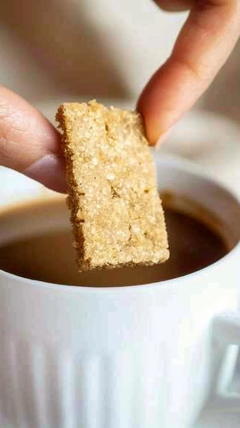 Freshly baked brown sugar coffee cookies on a cooling rack