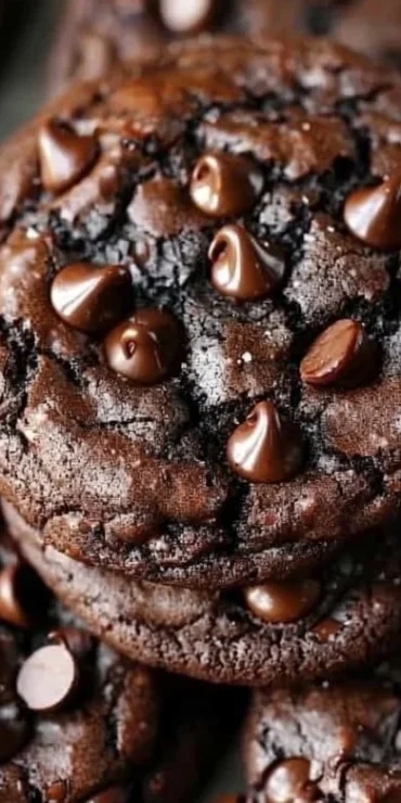 Delicious brownie cookies also known as brookies on a baking tray.