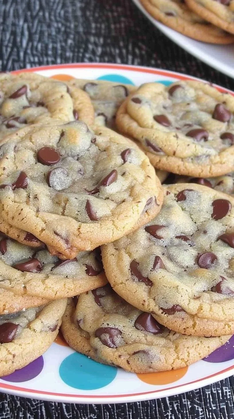 Deliciously chewy chocolate chip cookies fresh out of the oven