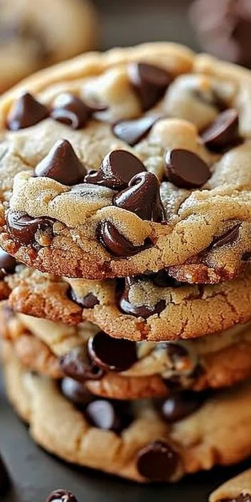 Delicious chewy chocolate chip cookies fresh out of the oven