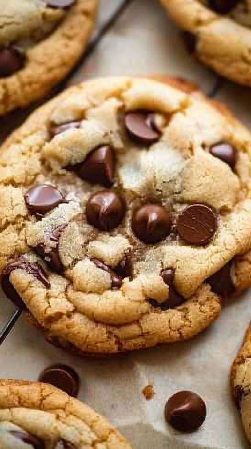 Chocolate Chip Cookies 3 Freshly baked chocolate chip cookies on a plate