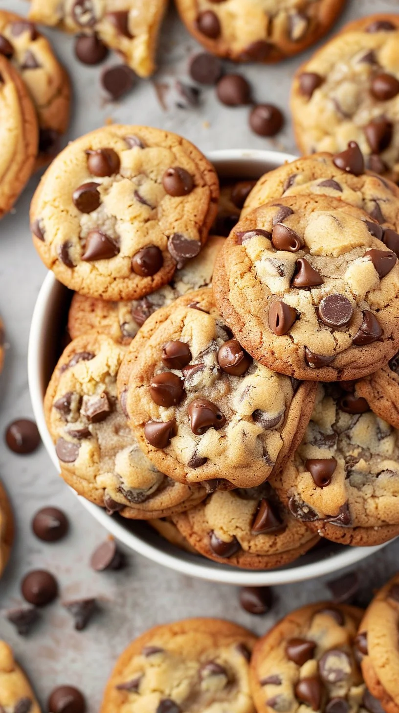 Chocolate Chip Cookies 2 Delicious homemade chocolate chip cookies with gooey chocolate chips