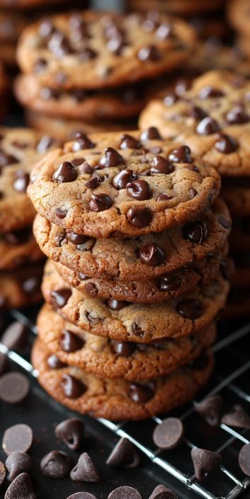 Delicious homemade chocolate chip cookies fresh from the oven