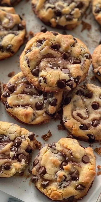 Delicious Cinnamon Roll Shortbread Bars on a wooden table