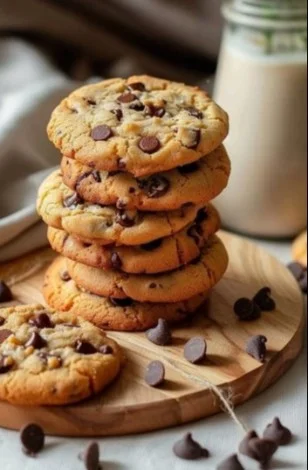 Crumbl's famous chocolate chip cookies freshly baked with gooey chocolate chips.
