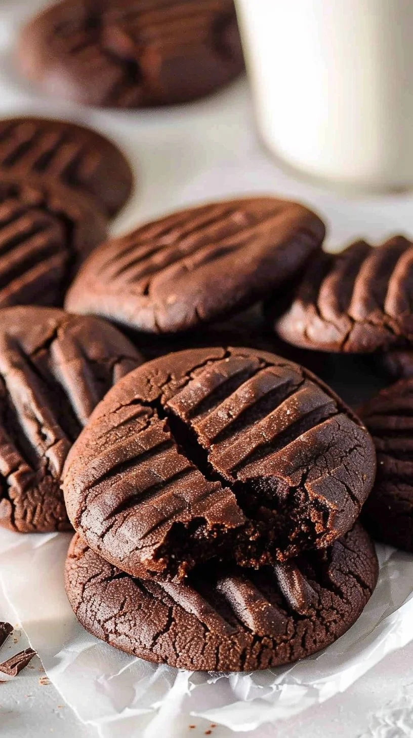 Delicious Chocolate Meltaway Cookies 2 Plate of delicious homemade chocolate meltaway cookies
