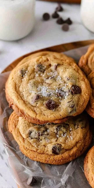 Eggless Chocolate Chip Cookies 2 Delicious eggless chocolate chip cookies on a baking tray