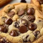 Eggless chocolate chip cookies fresh out of the oven