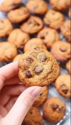 Famous Amos Style Mini Chocolate Chip Cookies 3 Batch of mini chocolate chip cookies inspired by Famous Amos recipe.
