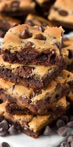Delicious homemade brookies: a delightful combination of brownies and cookies