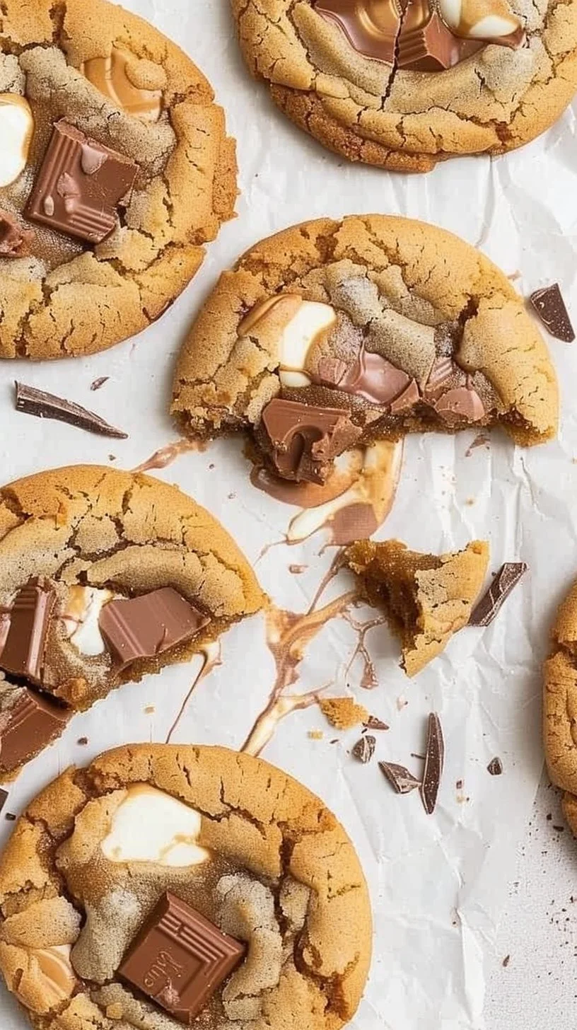 Kinder Cookies 3 A plate of delicious Kinder Cookies with chocolate and cream filling