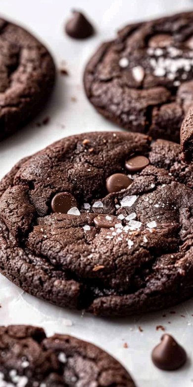 Double Chocolate Chip Cookies 4 Double Chocolate Chip Cookies