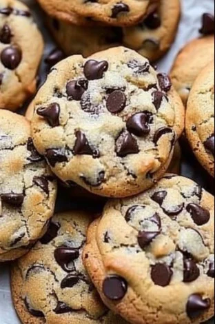 Delicious oatmeal chocolate chip cookies with melty chocolate chips