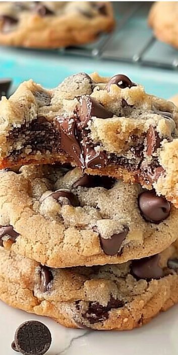 Ultra Thick and Chewy Chocolate Chip Cookies