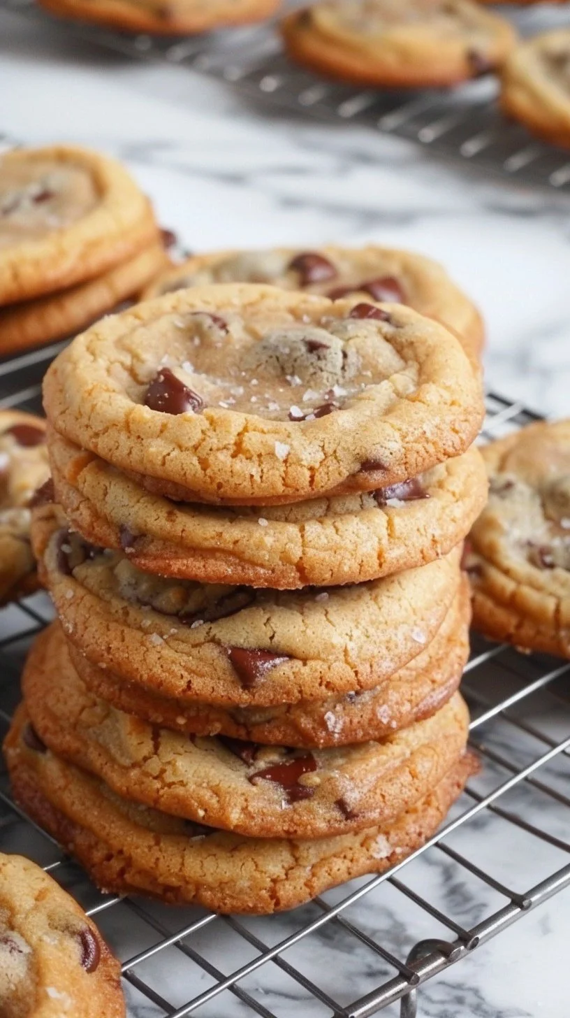 Perfect Chocolate Chip Cookie Recipe 3 Delicious homemade chocolate chip cookies on a plate.