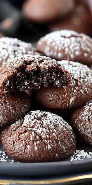 Simple chocolate butter cookies on a cooling rack