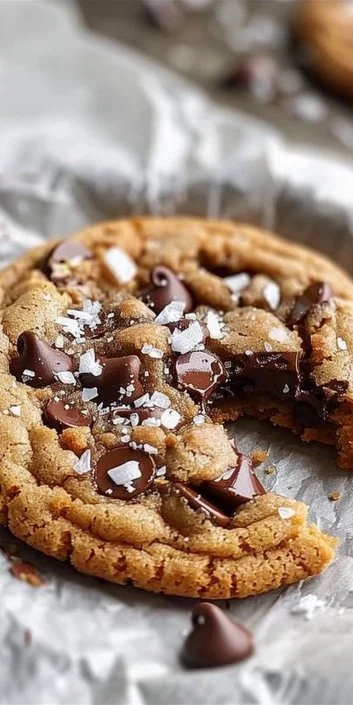 Freshly baked single serve chocolate chip cookie on a plate