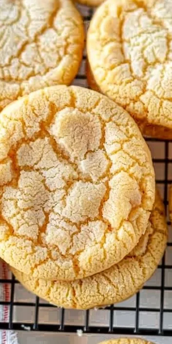 Soft and chewy classic vanilla cookies fresh from the oven