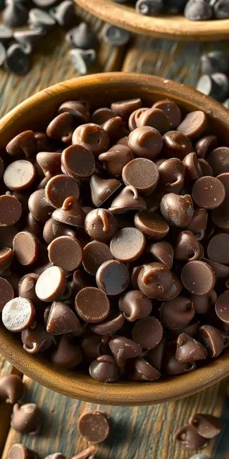 Sugar-Free Chocolate Chip Cookies 3 Delicious sugar-free chocolate chip cookies on a plate.