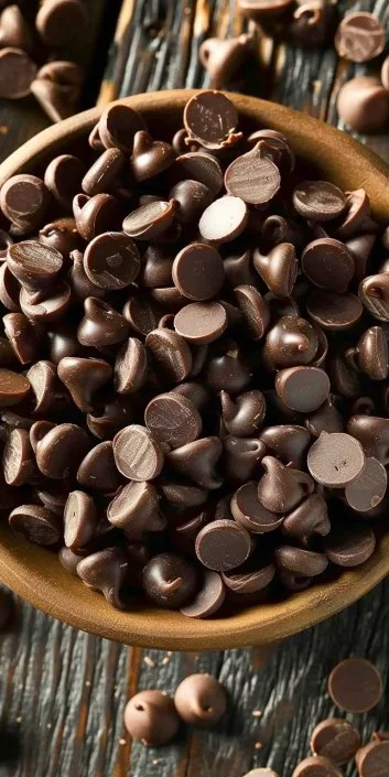 Bag of sugar free chocolate chips for healthy baking and snacking