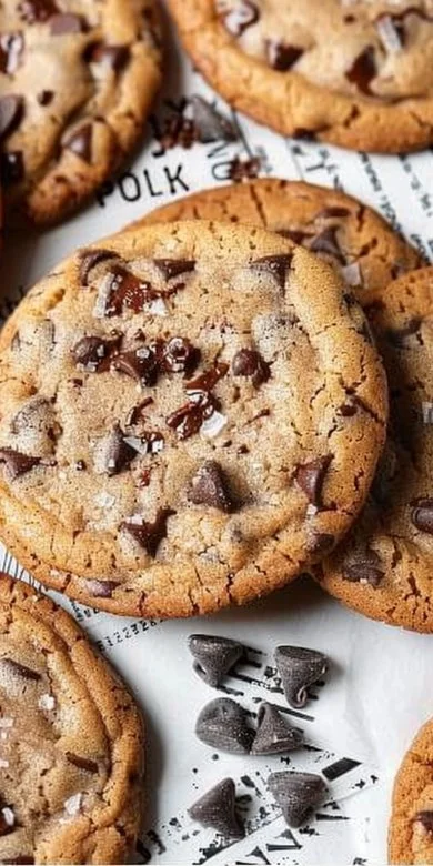 Sweet Chocolate Chip and Toffee Shortbread Cookies 3 Sweet chocolate chip and toffee shortbread cookies on a plate