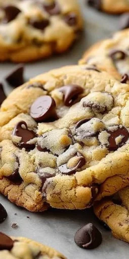 Delicious homemade chocolate chip cookies on a plate