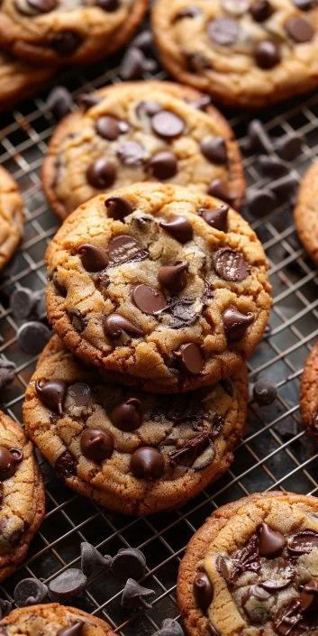Delicious homemade chocolate chip cookies on a plate