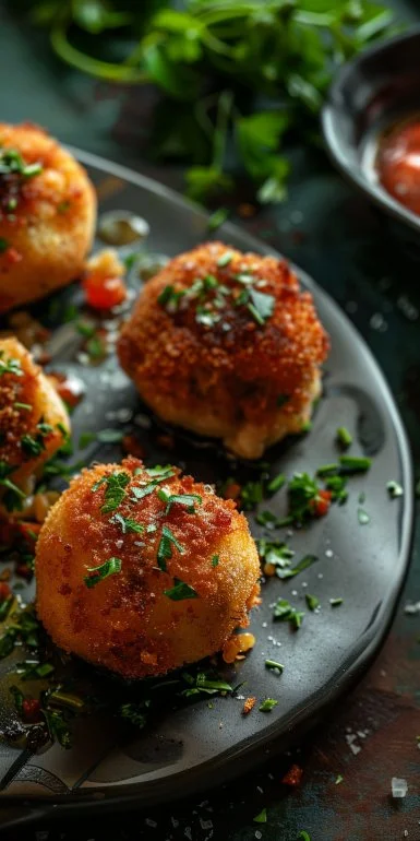 Air Fried Rice Balls