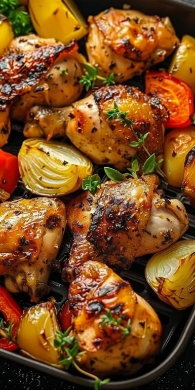 Air Fryer Chicken and Vegetables