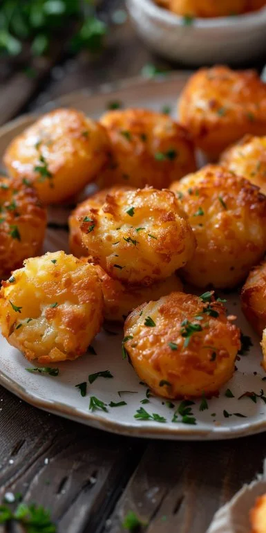 Cheesy Mashed Potato Puff Bites