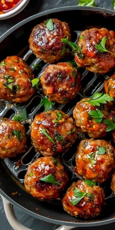 Easy Air Fryer Low Carb Meatballs 6 Easy Air Fryer Low Carb Meatballs