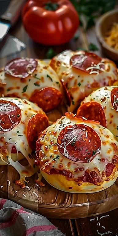 Easy Pepperoni Pizza Bombs